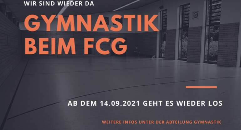 Gymnastik beim FCG – Wir sind wieder da!