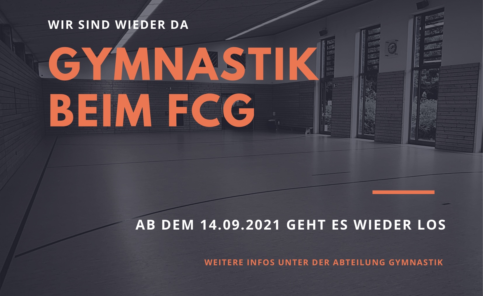 Gymnastik beim FCG – Wir sind wieder da!